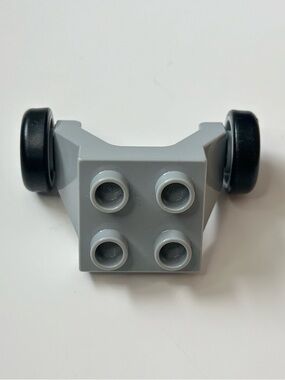 Lego Duplo Airplane Grey landing gear w/ 4 studs 2 Wheels Plane Replacement